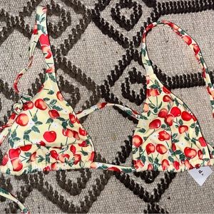 Cherry bikini top